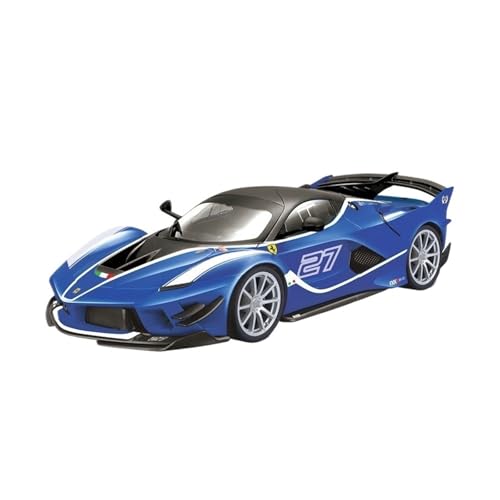 SCVWKAJA Massstabsgetreues Modell Auto 1:18 for Ferrari FXXK-EVO Simulierte Auto Modell Klassische Metall Ornamente Sammlung Display Die-cast Fahrzeug(Blue) von SCVWKAJA