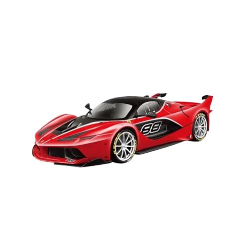 SCVWKAJA Massstabsgetreues Modell Auto 1:18 for Ferrari FXXK Sammlerstück Sportwagen Legierung Metall Statische Replik Modell Auto Ornamente Die-cast Fahrzeug(Red) von SCVWKAJA