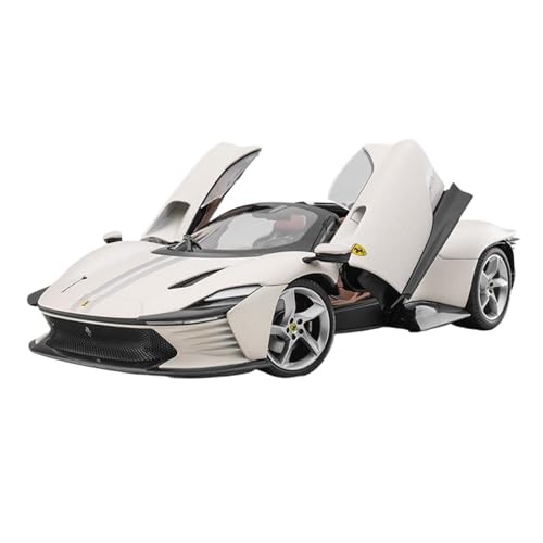 SCVWKAJA Massstabsgetreues Modell Auto 1:18 for Ferrari SP3 Automodell Simulation Statisches Legierungsmodell Metallsammlung Autoornamente Die-cast Fahrzeug(White) von SCVWKAJA