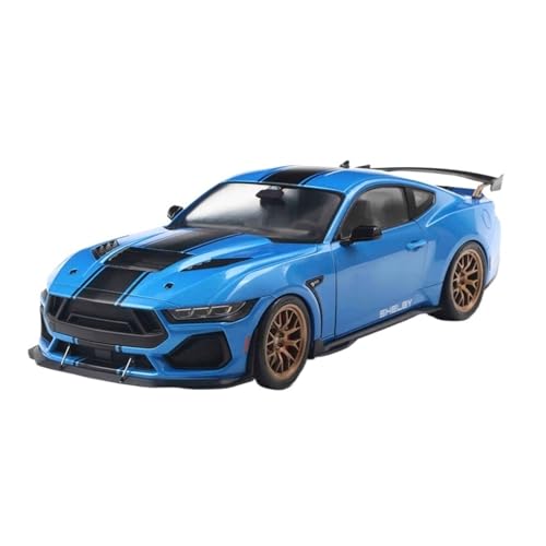 SCVWKAJA Massstabsgetreues Modell Auto 1:18 for Ford Mustang Shelby GT500 Fertigmaßstab Legierung Automodell Hobby Collection Serie Ornamente Die-cast Fahrzeug(Blue) von SCVWKAJA