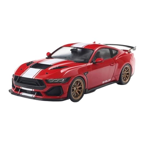 SCVWKAJA Massstabsgetreues Modell Auto 1:18 for Ford Mustang Shelby GT500 Fertigmaßstab Legierung Automodell Hobby Collection Serie Ornamente Die-cast Fahrzeug(Red) von SCVWKAJA