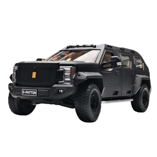 SCVWKAJA Massstabsgetreues Modell Auto 1:18 for George Patton Replika Maßstabsgetreues Modernes Modell Ornamente Legierung Hobby Sammlung Automodell Die-cast Fahrzeug(Black) von SCVWKAJA