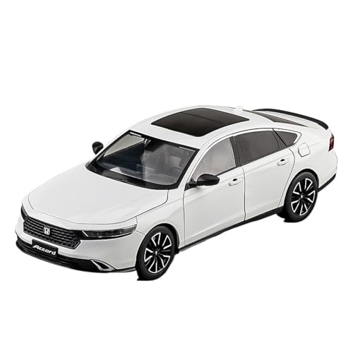 SCVWKAJA Massstabsgetreues Modell Auto 1:18 for Honda Accord Zinklegierung Modernes Handwerk Automodell Metall Klassische Simulation Ornamente Die-cast Fahrzeug(White) von SCVWKAJA