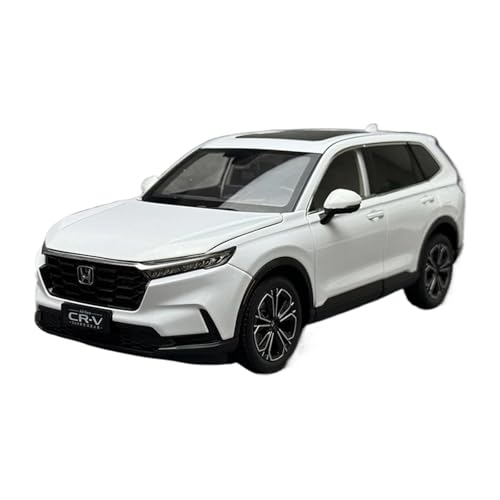 SCVWKAJA Massstabsgetreues Modell Auto 1:18 for Honda CR-V CRV SUV 2024 Modell Auto Legierung Metall Off-Road Fahrzeug Luxus Limousine Dekoration Ornamente Die-cast Fahrzeug(White) von SCVWKAJA