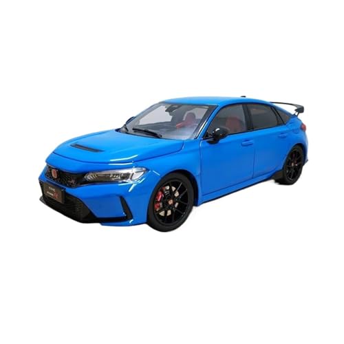 SCVWKAJA Massstabsgetreues Modell Auto 1:18 for Honda Civic Type R FL5 Miniatur-Automodell Aus Simulierter Legierung Klassische Handwerkskollektionsserie Die-cast Fahrzeug(Blue) von SCVWKAJA