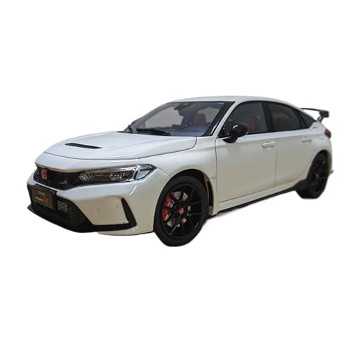 SCVWKAJA Massstabsgetreues Modell Auto 1:18 for Honda Civic Type R FL5 Miniatur-Automodell Aus Simulierter Legierung Klassische Handwerkskollektionsserie Die-cast Fahrzeug(White) von SCVWKAJA