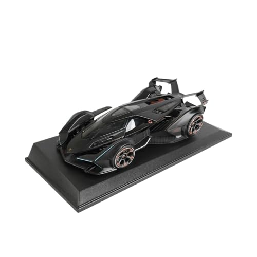 SCVWKAJA Massstabsgetreues Modell Auto 1:18 for Lamborghini Lambo V12 Maßstab Simulation Automodell Statische Sportwagen Modell Display Sammlung Die-cast Fahrzeug(Black) von SCVWKAJA