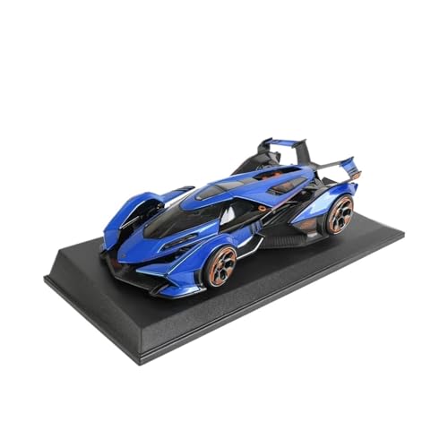 SCVWKAJA Massstabsgetreues Modell Auto 1:18 for Lamborghini Lambo V12 Maßstab Simulation Automodell Statische Sportwagen Modell Display Sammlung Die-cast Fahrzeug(Blue) von SCVWKAJA