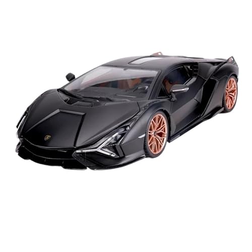 SCVWKAJA Massstabsgetreues Modell Auto 1:18 for Lamborghini Sian Fertig Maßstab Legierung Auto Modell Hobby Sammlung Serie Ornamente Die-cast Fahrzeug(Black) von SCVWKAJA