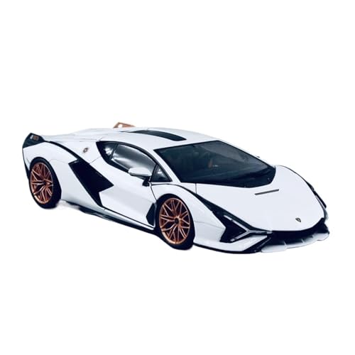 SCVWKAJA Massstabsgetreues Modell Auto 1:18 for Lamborghini Sian Fertig Maßstab Legierung Auto Modell Hobby Sammlung Serie Ornamente Die-cast Fahrzeug(White) von SCVWKAJA