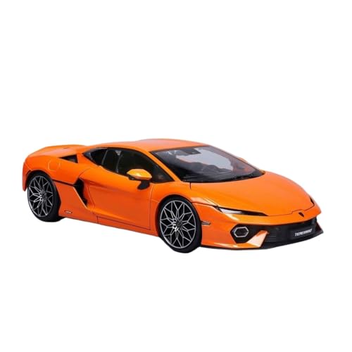 SCVWKAJA Massstabsgetreues Modell Auto 1:18 for Lamborghini Temerario Sammler-Sportwagen Metalllegierung Statische Nachbildung Modellauto-Ornamente Die-cast Fahrzeug(Orange) von SCVWKAJA