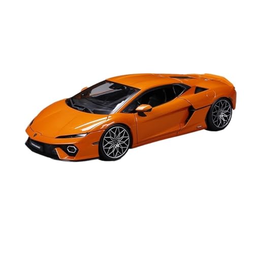 SCVWKAJA Massstabsgetreues Modell Auto 1:18 for Lamborghini Temerario Simulierte Auto Modell Klassische Metall Ornamente Sammlung Display Die-cast Fahrzeug(Orange) von SCVWKAJA