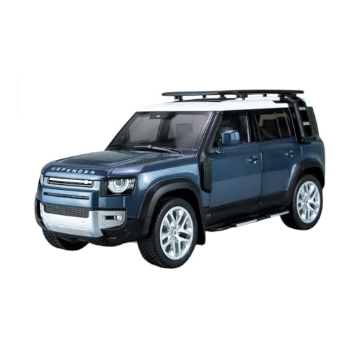SCVWKAJA Massstabsgetreues Modell Auto 1:18 for Land Rover Defender 110 Automodell Simulation Statisches Legierungsmodell Metallsammlung Autoornamente Die-cast Fahrzeug(Blue) von SCVWKAJA