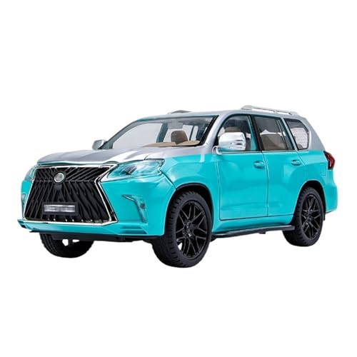 SCVWKAJA Massstabsgetreues Modell Auto 1:18 for Lexus LX570 Klassisches Automodell Aus Gusslegierung Simulation Von Geländewagen-Ornamenten Die-cast Fahrzeug(Blue) von SCVWKAJA