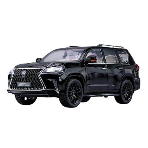 SCVWKAJA Massstabsgetreues Modell Auto 1:18 for Lexus LX570 Maßstab Replika Statische Anzeige Legierung Auto Modell Sammlung Serie Ornamente Die-cast Fahrzeug(Black) von SCVWKAJA