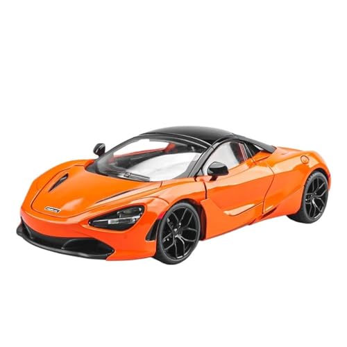 SCVWKAJA Massstabsgetreues Modell Auto 1:18 for McLaren 720S Automodell Simulation Statisches Legierungsmodell Metallsammlung Autoornamente Die-cast Fahrzeug(Orange) von SCVWKAJA