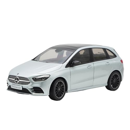 SCVWKAJA Massstabsgetreues Modell Auto 1:18 for Mercedes-Benz B-Klasse Scale Replica Statische Anzeige Legierung Auto Modell Sammlung Serie Die-cast Fahrzeug(Silver) von SCVWKAJA