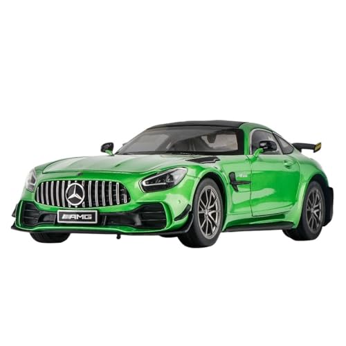 SCVWKAJA Massstabsgetreues Modell Auto 1:18 for Mercedes-Benz GTR Simulierte Auto Modell Klassische Metall Ornamente Sammlung Display Die-cast Fahrzeug(Green) von SCVWKAJA