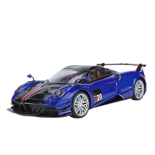 SCVWKAJA Massstabsgetreues Modell Auto 1:18 for Pagani Valera Automodell Simulation Statisches Legierungsmodell Metallsammlung Autoornamente Die-cast Fahrzeug(Blue) von SCVWKAJA