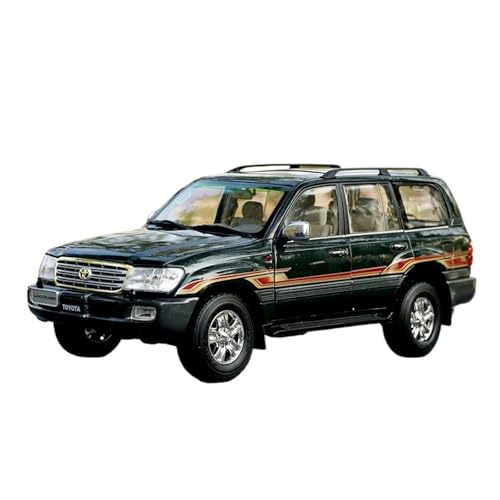 SCVWKAJA Massstabsgetreues Modell Auto 1:18 for Toyota Land Cruiser LC100 Replika Maßstab Moderne Modell Ornamente Legierung Hobby Sammlung Auto Modell Die-cast Fahrzeug(Black) von SCVWKAJA