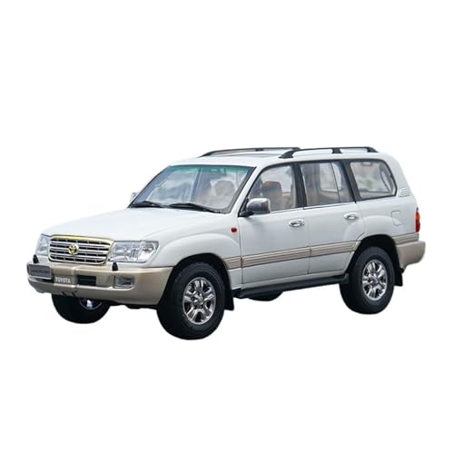 SCVWKAJA Massstabsgetreues Modell Auto 1:18 for Toyota Land Cruiser LC100 Replika Maßstab Moderne Modell Ornamente Legierung Hobby Sammlung Auto Modell Die-cast Fahrzeug(White 1) von SCVWKAJA