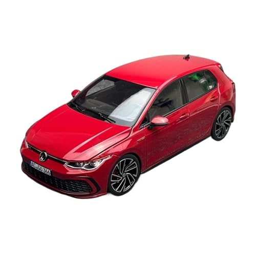 SCVWKAJA Massstabsgetreues Modell Auto 1:18 for Volkswagen Golf GTI 2020 Fertig Luxus Legierung Auto Modell Metall Wohnzimmer Ornamente Fahrzeug Die-cast Fahrzeug(Red) von SCVWKAJA
