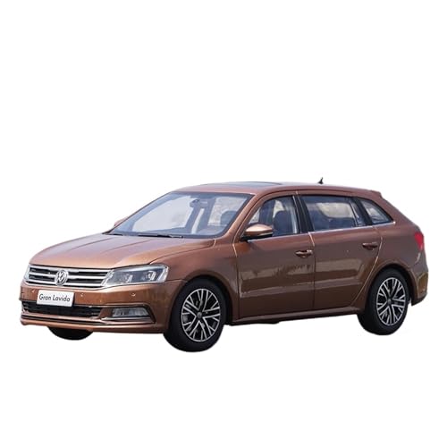 SCVWKAJA Massstabsgetreues Modell Auto 1:18 for Volkswagen Gran Lavida 2015 Replika Maßstab Modell Ornamente Legierung Hobby Sammlung Auto Modell Die-cast Fahrzeug(Brown) von SCVWKAJA