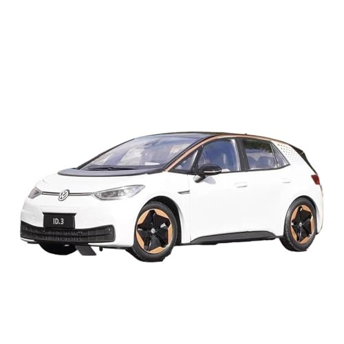 SCVWKAJA Massstabsgetreues Modell Auto 1:18 for Volkswagen ID3 MPV Statische Legierung Sport Metall Rennwagen Sammlung Ornamente Automodell Die-cast Fahrzeug(White) von SCVWKAJA