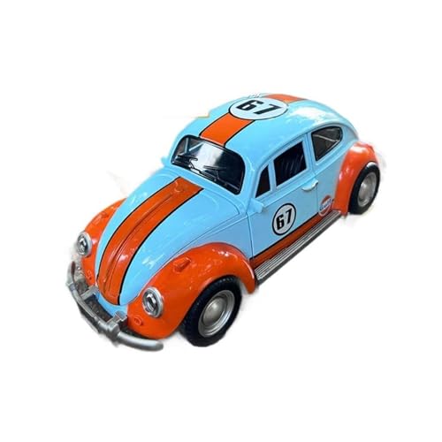 SCVWKAJA Massstabsgetreues Modell Auto 1:18 for Volkswagen Käfer 1955 Retro Vintage Auto Sammlung Ornamente Luxus Statische Auto Modell Die-cast Fahrzeug(Blue) von SCVWKAJA