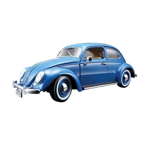SCVWKAJA Massstabsgetreues Modell Auto 1:18 for Volkswagen Käfer Scale Replica Statische Anzeige Legierung Auto Modell Sammlung Serie Die-cast Fahrzeug(Blue) von SCVWKAJA