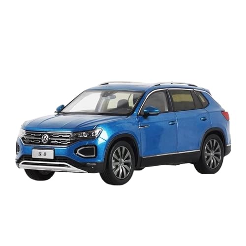 SCVWKAJA Massstabsgetreues Modell Auto 1:18 for Volkswagen TAYRON SUV Statische Legierung Sport Metall Rennwagen Sammlung Ornamente Automodell Die-cast Fahrzeug(Blue) von SCVWKAJA