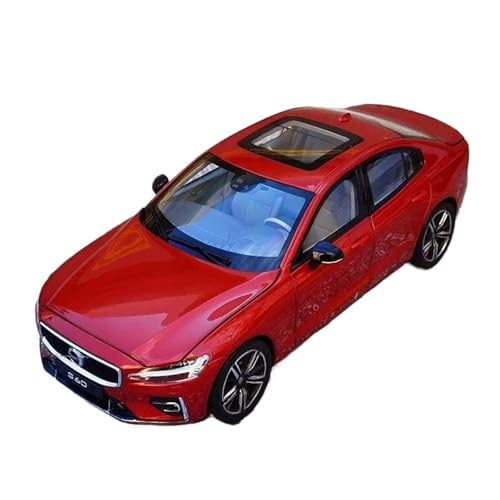 SCVWKAJA Massstabsgetreues Modell Auto 1:18 for Volvo S60 2020 Statische Legierung Sport Metall Racing Auto Sammlung Ornamente Auto Modell Die-cast Fahrzeug(Red) von SCVWKAJA