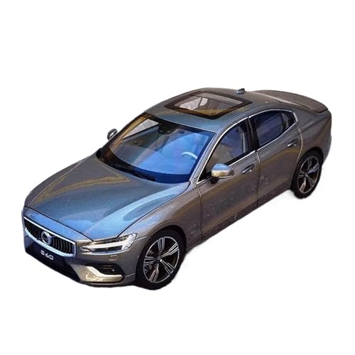 SCVWKAJA Massstabsgetreues Modell Auto 1:18 for Volvo S60 2020 Statische Legierung Sport Metall Racing Auto Sammlung Ornamente Auto Modell Die-cast Fahrzeug(Titanium) von SCVWKAJA
