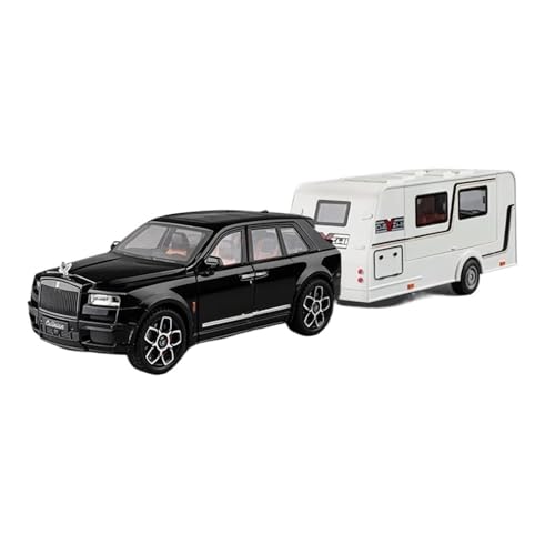SCVWKAJA Massstabsgetreues Modell Auto 1:20 Für Rolls Royce Cullinan Klassische Legierung Auto Modell Metall Simulation Design Home Office Sammlung Die-cast Fahrzeug(Black) von SCVWKAJA