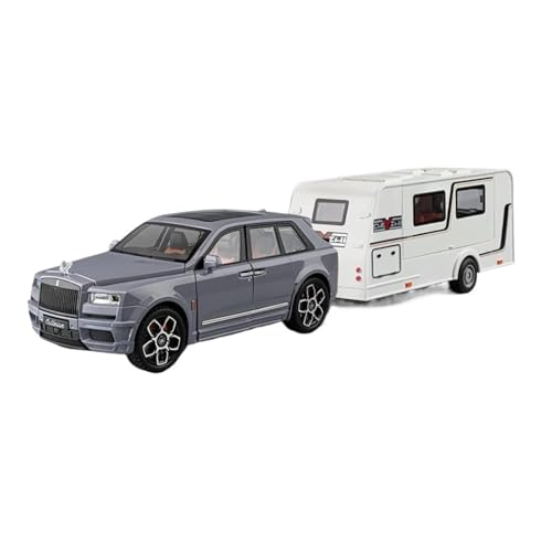SCVWKAJA Massstabsgetreues Modell Auto 1:20 Für Rolls Royce Cullinan Klassische Legierung Auto Modell Metall Simulation Design Home Office Sammlung Die-cast Fahrzeug(Chrome) von SCVWKAJA