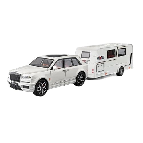 SCVWKAJA Massstabsgetreues Modell Auto 1:20 Für Rolls Royce Cullinan Klassische Legierung Auto Modell Metall Simulation Design Home Office Sammlung Die-cast Fahrzeug(White) von SCVWKAJA