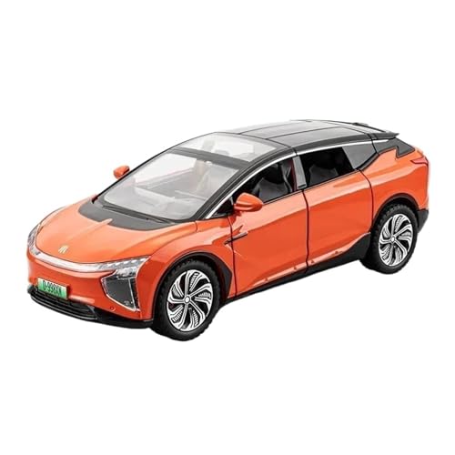 SCVWKAJA Massstabsgetreues Modell Auto 1:22 Für HiPhi X Klassische Legierung Auto Modell Diecast Fahrzeug Dekoration Sammeln Souvenir Die-cast Fahrzeug(Orange) von SCVWKAJA