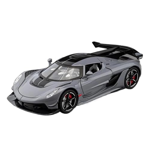 SCVWKAJA Massstabsgetreues Modell Auto 1:22 Für Koenigsegg Jesko Replika Legierung Automodell Klassische Handwerk Dekoration Sammlung Ornamente Die-cast Fahrzeug(Chrome) von SCVWKAJA