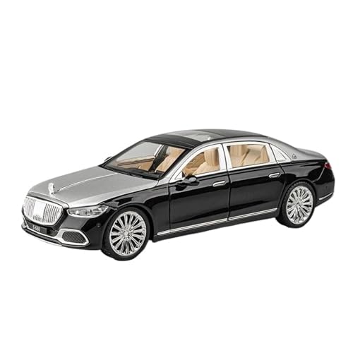 SCVWKAJA Massstabsgetreues Modell Auto 1:22 Für Maybach S680 Proportional Legierung Auto Modell Druckguss Metall Fahrzeug Sammlung Micro Die-cast Fahrzeug(Black) von SCVWKAJA