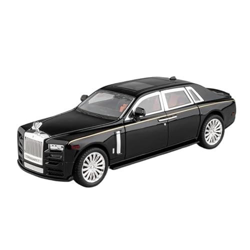 SCVWKAJA Massstabsgetreues Modell Auto 1:22 Für Rolls Royce Phantom Exquisite Replik Legierung Auto Modell Klassische Simulation Handwerk Ornamente Die-cast Fahrzeug(Black) von SCVWKAJA