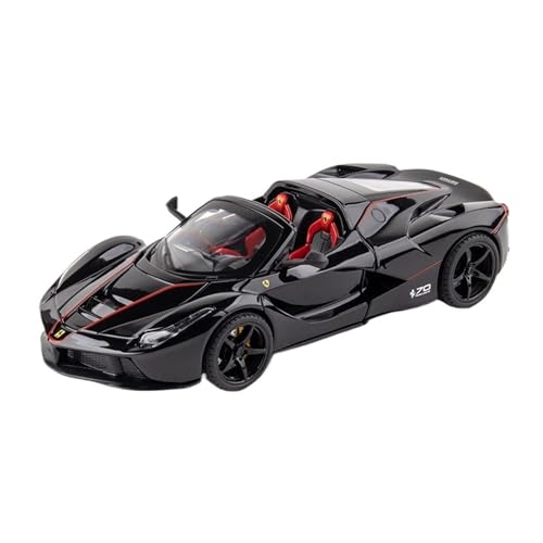 SCVWKAJA Massstabsgetreues Modell Auto 1:22 for Ferrari LaFerrari Replik Automodell Legierung Luxus Moderne Handwerk Modell Hobby Sammlung Die-cast Fahrzeug(Black) von SCVWKAJA
