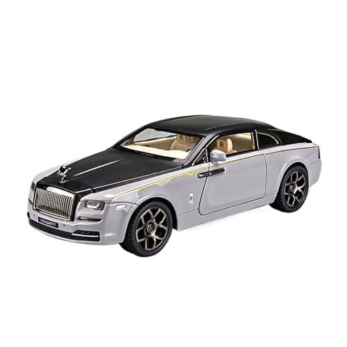 SCVWKAJA Massstabsgetreues Modell Auto 1:22 for Rolls-Royce Phantom Modern Craft Luxus-Legierung Automodell Exquisite Modell Ornamente Dekoration Die-cast Fahrzeug(Titanium) von SCVWKAJA