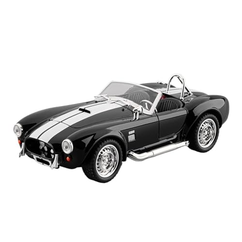 SCVWKAJA Massstabsgetreues Modell Auto 1:22 for Shelby Cobra 427 Zinklegierung Modernes Handwerk Automodell Metall Klassische Simulation Ornamente Die-cast Fahrzeug(Black) von SCVWKAJA