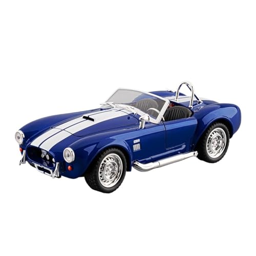 SCVWKAJA Massstabsgetreues Modell Auto 1:22 for Shelby Cobra 427 Zinklegierung Modernes Handwerk Automodell Metall Klassische Simulation Ornamente Die-cast Fahrzeug(Blue) von SCVWKAJA