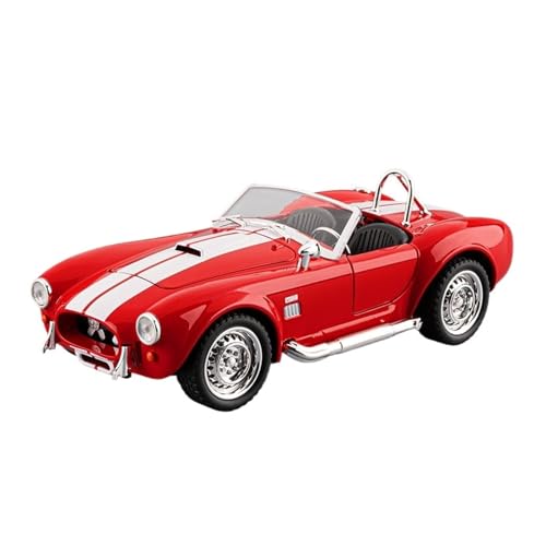 SCVWKAJA Massstabsgetreues Modell Auto 1:22 for Shelby Cobra 427 Zinklegierung Modernes Handwerk Automodell Metall Klassische Simulation Ornamente Die-cast Fahrzeug(Red) von SCVWKAJA