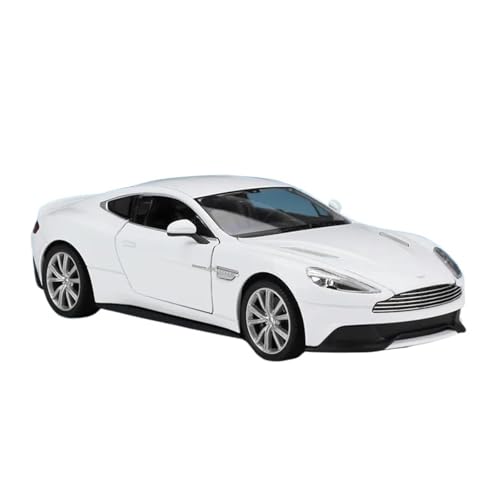 SCVWKAJA Massstabsgetreues Modell Auto 1:24 Für Aston Martin Vanquish Miniaturlegierung Simulation Automodell Trendy Ornamente Heimdekoration Die-cast Fahrzeug(White) von SCVWKAJA