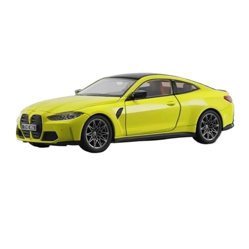 SCVWKAJA Massstabsgetreues Modell Auto 1:24 Für BMW M4 Exquisite Replik Legierung Auto Modell Klassische Simulation Handwerk Ornamente Die-cast Fahrzeug(Yellow) von SCVWKAJA