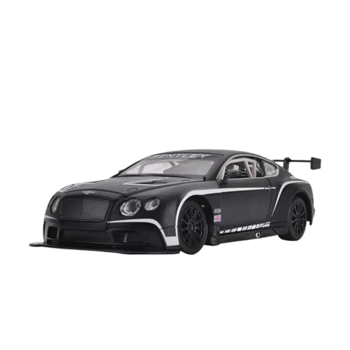 SCVWKAJA Massstabsgetreues Modell Auto 1:24 Für Bentley Continental GT3 Statische Replik Legierung Automodell Sammlung Rennwagen Büro Ornamente Die-cast Fahrzeug(Black) von SCVWKAJA