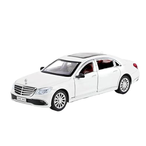 SCVWKAJA Massstabsgetreues Modell Auto 1:24 Für Benz E300l E-Klasse Statische Legierung Druckguss Automodell Simulation Sportwagen Büro Ornamente Die-cast Fahrzeug(White) von SCVWKAJA
