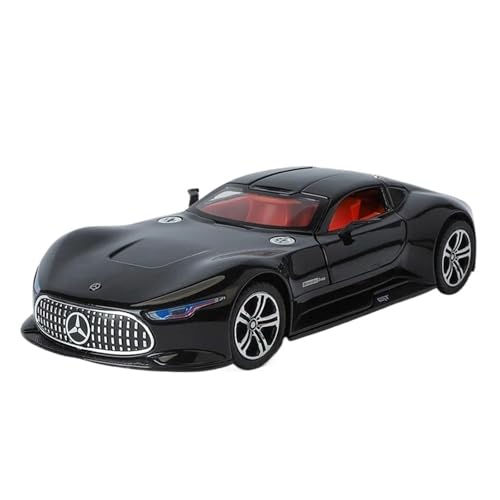 SCVWKAJA Massstabsgetreues Modell Auto 1:24 Für Benzs Vision GT Legierung Auto Modell Erste Montage Simulation Druckguss Statische Modell Die-cast Fahrzeug(Bright Black) von SCVWKAJA